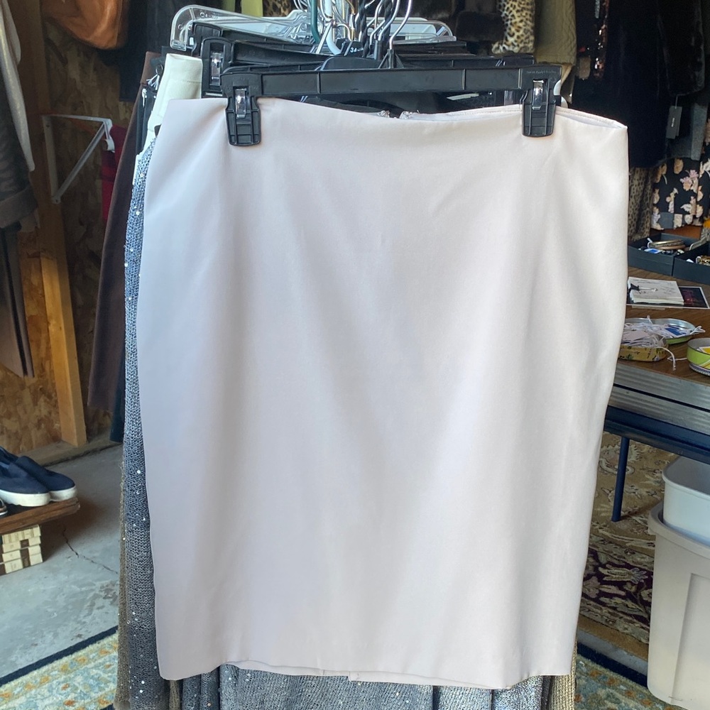 Adrianna Papell Elegant Blush Pencil Skirt